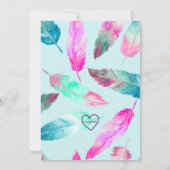 Guess Who's Two, Pink Owl 2nd Birthday 招待状 (裏面)