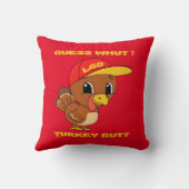 GUESS WHUT?TURKEYお尻感謝祭おもしろい クッション (裏面)
