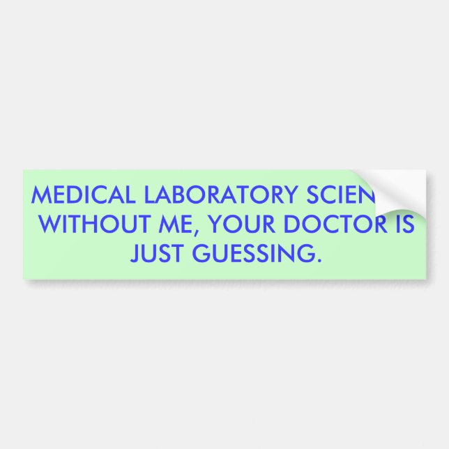 Guessing MLSの博士 バンパーステッカー (正面)
