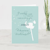 Guest Book付き添い人、結婚のブライダルパーティ 招待状 (正面)