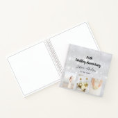 Guest book 25th 結婚 anniversary silver photo ノートブック (内部)