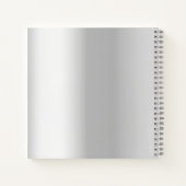 Guest book 25th 結婚Anniversary silver photo ノートブック (裏面)