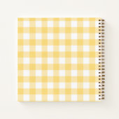 Guest book baby shower lemons gingham summer ノートブック (裏面)
