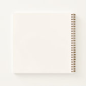 Guest Book Baptism Pink Bow Ivory Girl Photo ノートブック (裏面)