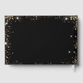 Guest book birthday black gold photo diamonds ゲストブック (裏面)
