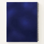 Guest book birthday blue photo金ゴールドバルーン ノートブック (裏面)