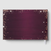 Guest book birthday burgundy photo diamonds ゲストブック (裏面)