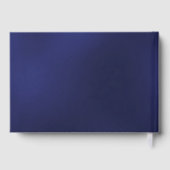 Guest book birthday navy blue gold balloons ゲストブック (裏面)