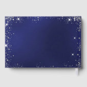 Guest book birthday navy blue gold balloons ゲストブック (裏面)