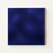 Guest book birthday navy blue gold balloons ノートブック (裏面)