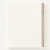 Guest book Birthday pink bow ivory pearls ノートブック (裏面)
