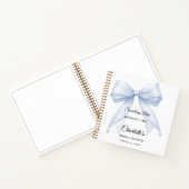 Guest book Bridal Shower bow something blue ノートブック (内部)