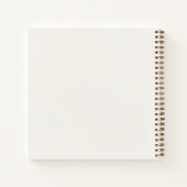 Guest book Confirmation bow ivory pearls elegant ノートブック (裏面)