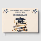 Guest Book-Custom Name & Class Year Keepsake ゲストブック (正面)