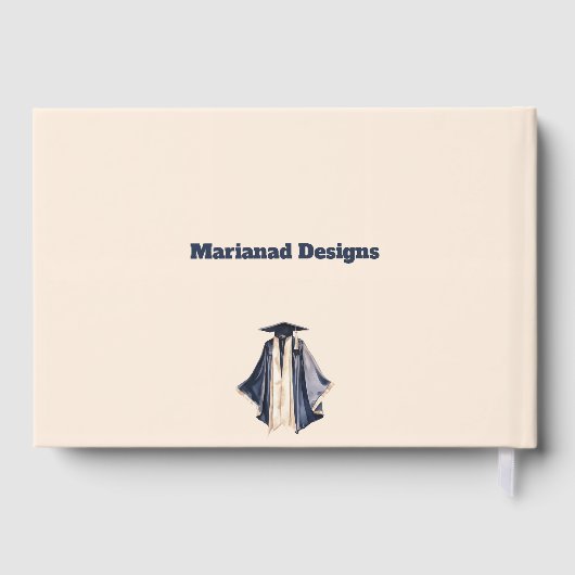 Guest Book-Custom Name & Class Year Keepsake ゲストブック (裏面)