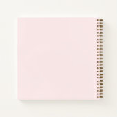 Guest book First Communion blush pink florals ノートブック (裏面)