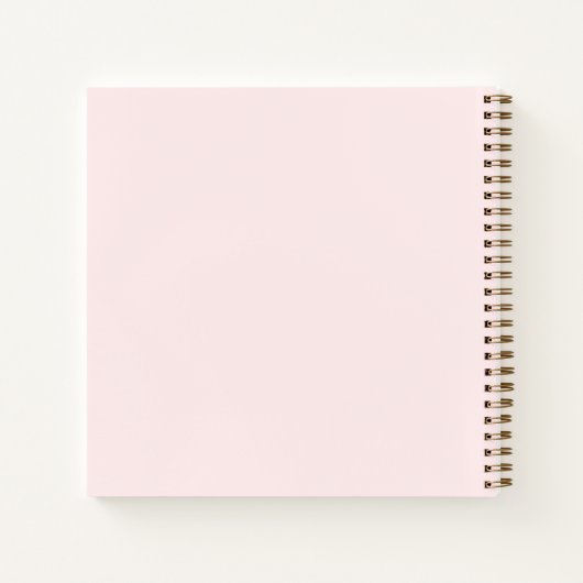 Guest book First Communion blush pink florals ノートブック (裏面)