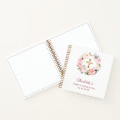 Guest book First Communion floral wreath pink ノートブック (内部)