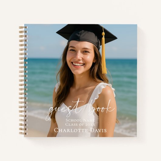 Guest book graduation photo script  ノートブック (正面)