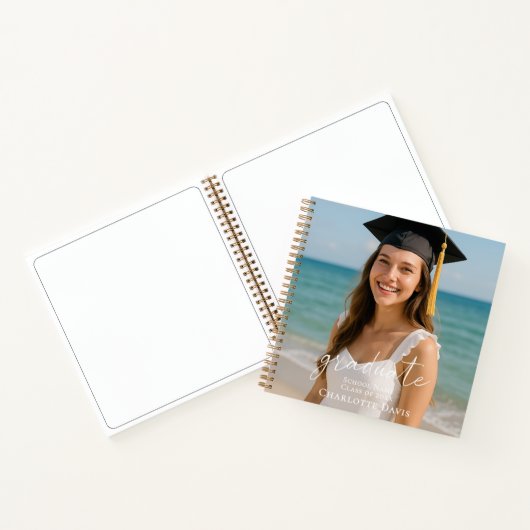 Guest book graduation photo script ノートブック (内部)