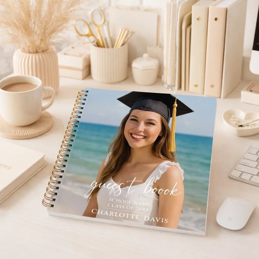 Guest book graduation photo script ノートブック