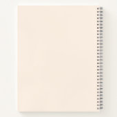 Guest Book lavender champagne floral wedding ノートブック (裏面)