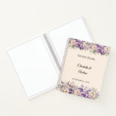 Guest Book lavender champagne floral wedding ノートブック (内部)