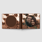 Guest Book Moody Brown Elegant Foil Guestbooks ゲストブック (全面)