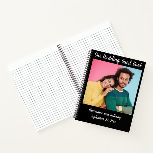  Guest Book Personalized Wedding Couple ノートブック (内部)