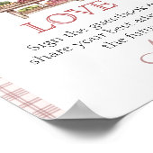 Guest book Pink Fresh off the market Bridal Shower ポスター (角)