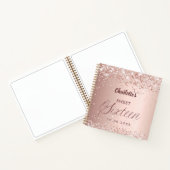 Guest book Sweet 16 rose gold pink ノートブック (内部)