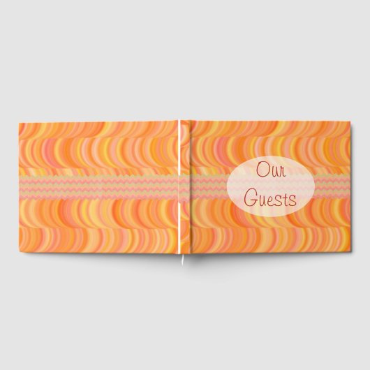 Guest Book - Warm Orange Curves ゲストブック (全面)