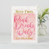 Guest Checkレシートピンクドリンク名門私立校風のフェミニン (スタンド正面)