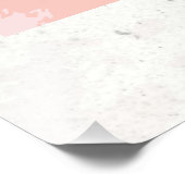 Guest Checkレシートピンクドリンク名門私立校風のフェミニン フォトプリント (角)