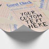 Guest Check Custom Personalized Gift ラッピングペーパー (角)