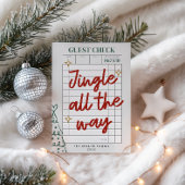 Guest Check Family Photo Christmas シーズンカード