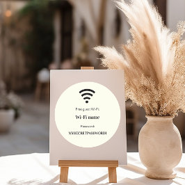 Guest customer wifi network password ivory ラウンドシール