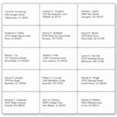 Guest List Name Address Custom シール (正面)