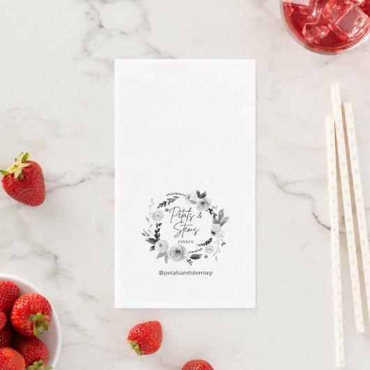 Guest Towel Napkins with Wedding Logo (インサイチュ)