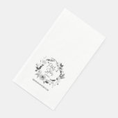 Guest Towel Napkins with Wedding Logo (コーナー)