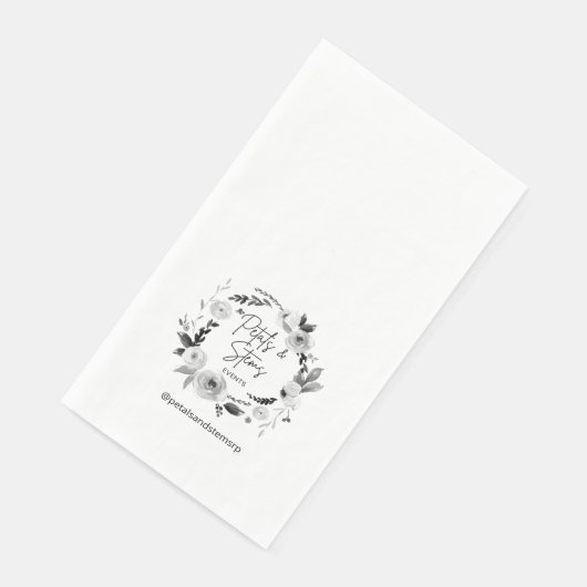 Guest Towel Napkins with Wedding Logo (コーナー)