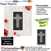 Guest towel Paper Napkins Black Background