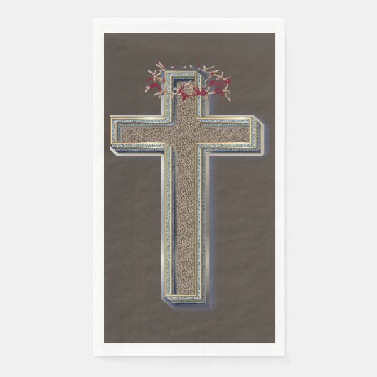 Guest towel Paper Napkins Brown Background (正面)