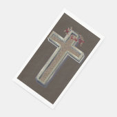 Guest towel Paper Napkins Brown Background (コーナー)