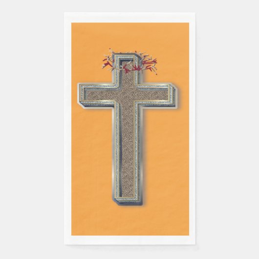 Guest towel Paper Napkins Orange Background (正面)