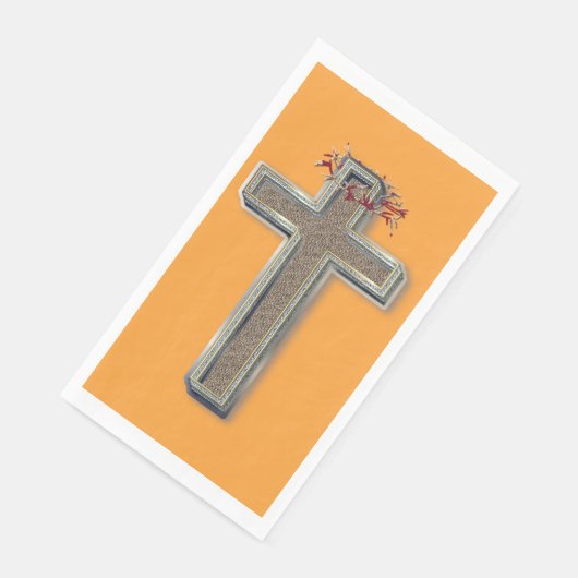 Guest towel Paper Napkins Orange Background (コーナー)