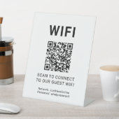 Guest Wifi QR Code Connect Login Network 台座サイン (インサイチュ)