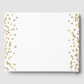 GuestBook 18th誕生日金ゴールドグリッター紙吹雪 ゲストブック (裏面)