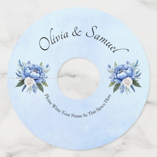 Guests Write Their Own Name  -  ワイングラスタグ (正面)