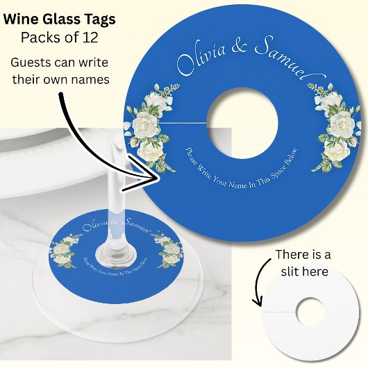 Guests Write Their Own Name  -  ワイングラスタグ